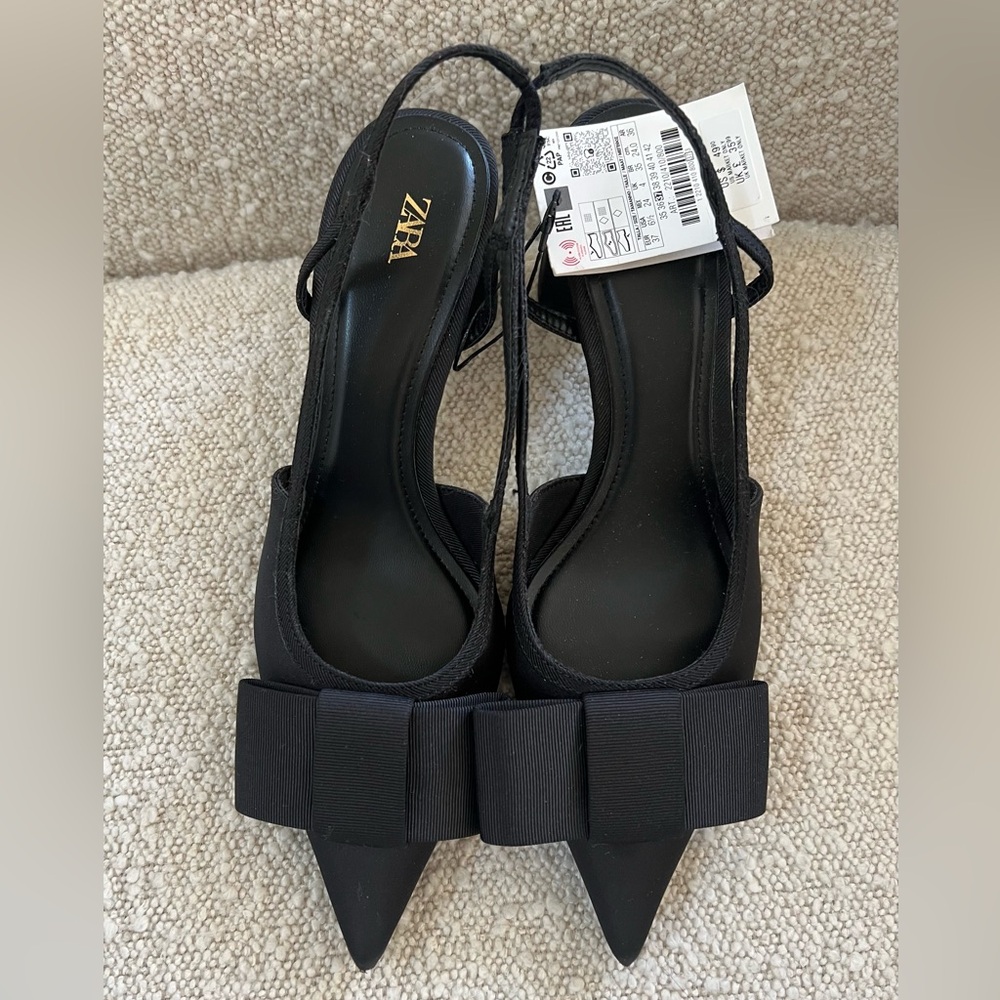 Zara Slingback heel with bow